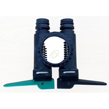 Robinet double vert/noir