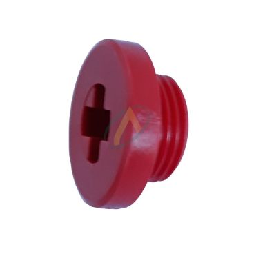 Capsule filetée POM rouge