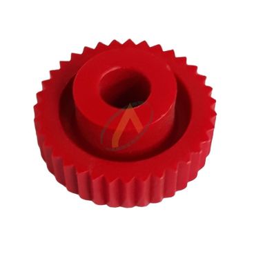 Tête moletée POM rouge