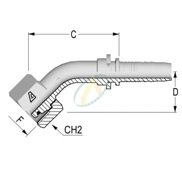 Embouts Coude 45° Femelle...