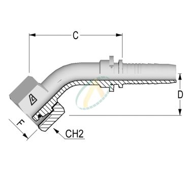 Embouts Coude 45° Femelle...
