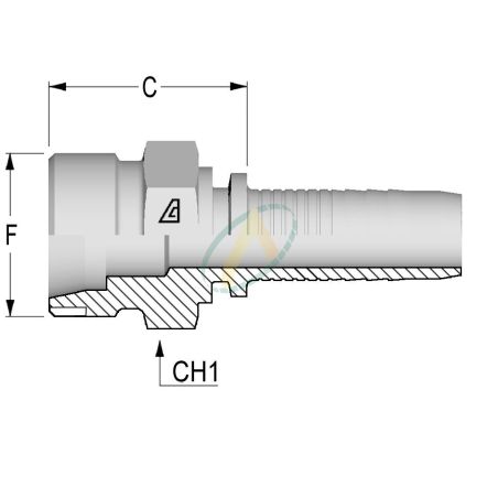 Embouts Mâle  Normes DIN 3853 CES - Série S