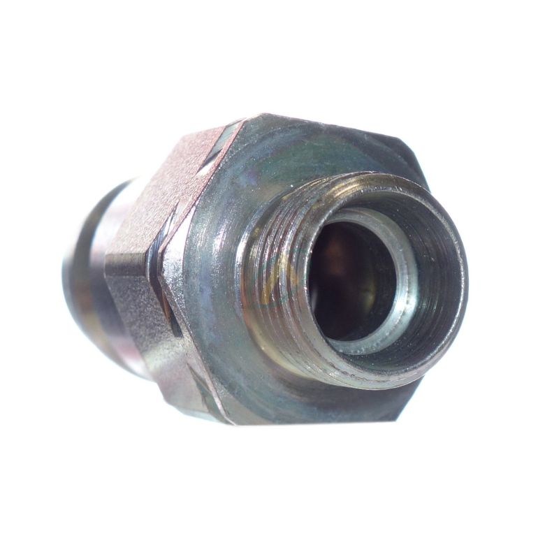 Coupleur mâle à clapet type agricole module 1/2 avec raccord mâle 15L DIN