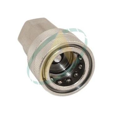 Coupleur hydraulique femelle à clapet ISO-A