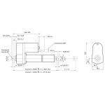 Vérin électrique charge 440 daN vitesse 30mm/s