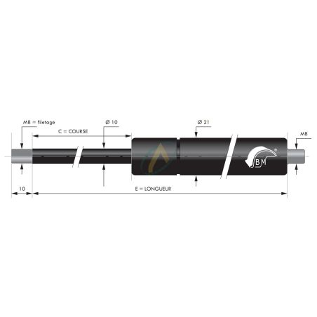 Rotule De Verin Voiture M8， Goujon à Bille De 8mm Joint à Rotule De Jambe  De Force à Gaz 10mm Goujon à Bille Capot Strut Goujon à Bille Goujon à  Bille à