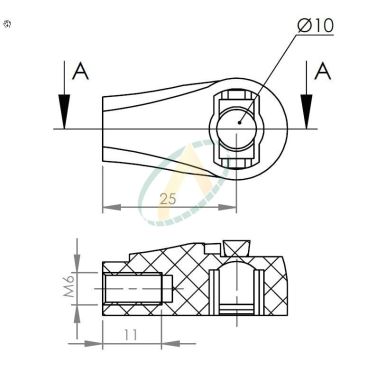 Cage plastique à rotule...