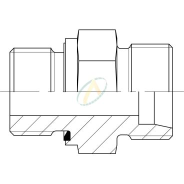 Adaptateur droit mâle 10L...