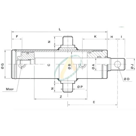 Vérin Hydraulique Fendeuse de Bûche Vérin Hydraulique Fendeuse de Bûche