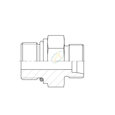 Adaptateur droit mâle 28L...