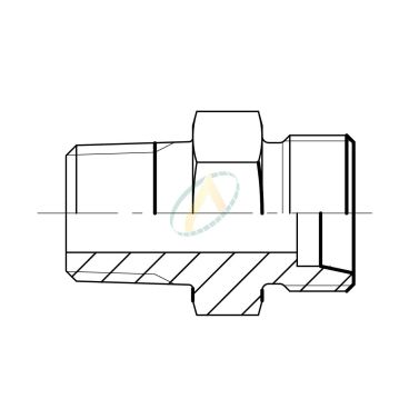 Adaptateur droit mâle 12L...