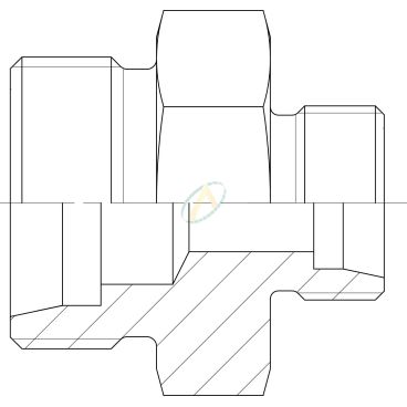 Réducteur droit mâle 10L...