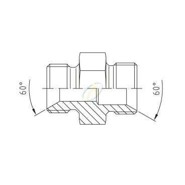 Adaptateur droit mâle 3/4 BSPP - mâle M27X200