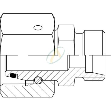 Réducteur droit mâle 12L...