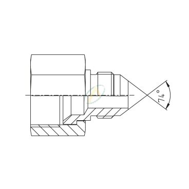 Réducteur droit mâle 9/16...