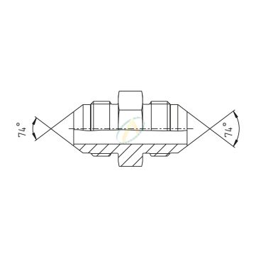 Union droit mâle 3/4 JIC -...