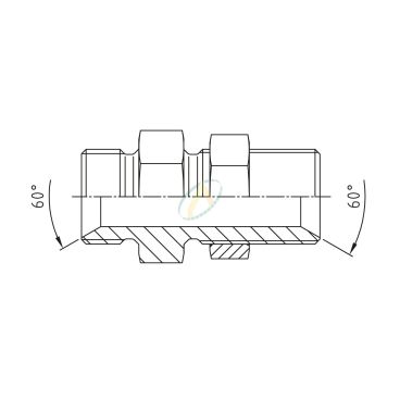 Union droit mâle 1"1/2 BSPP...
