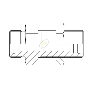 Union droit mâle 16S DIN -...