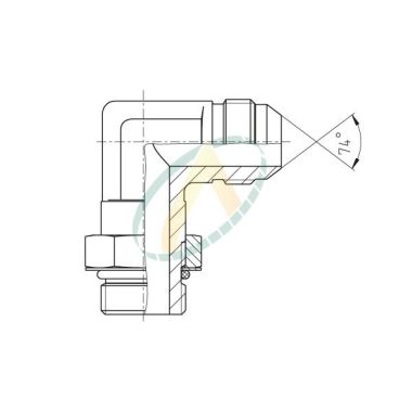 Adaptateur coudé 90° mâle...