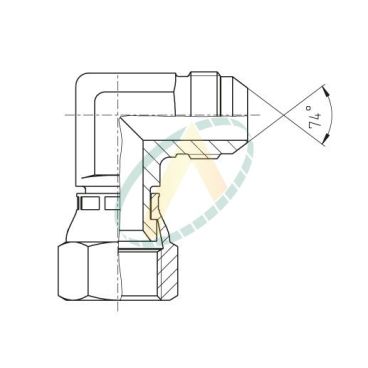 Union coudé 90° mâle 1"5/8...