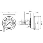Manomètre de 0 à 250 bar