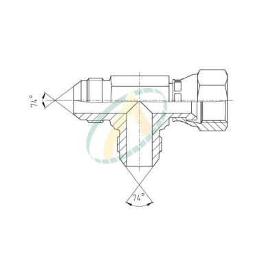 Union en té renversé mâle...