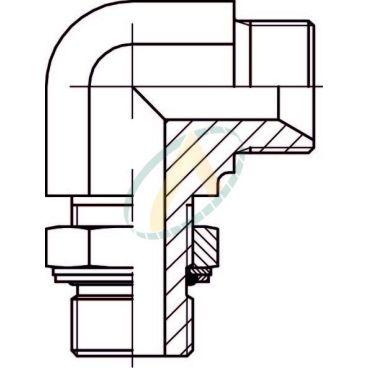 Adaptateur coudé 90° mâle...