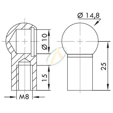 Cage acier à rotule...