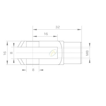 Fourche acier diamètre 8 mm...