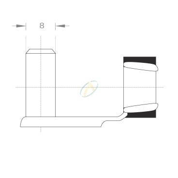 Axe acier pour fourche...