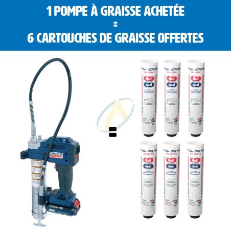 Pompe à graisse Electrique, Pistolet à Graisse Sur Batterie 18V 2000mAh  Li-ion