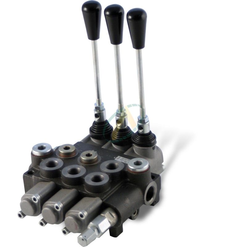 Distributeur hydraulique manuel monobloc 80 l/min 3 fonctions Distributeur hydraulique manuel monobloc 80 l/min 3 fonctions