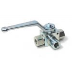 Robinet à boisseau sphérique 3 voies