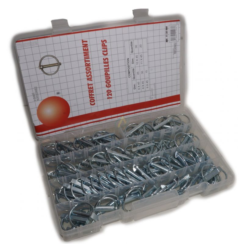 Coffrets de 120 Goupilles Clips