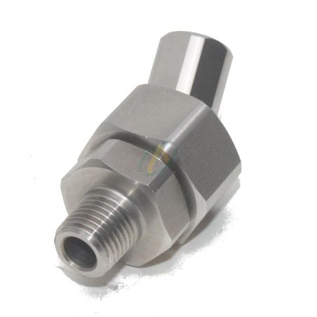 Porte-buse orientable sur 360 degré. Mâle 1/4 NPT  femelle 1/4 NPT