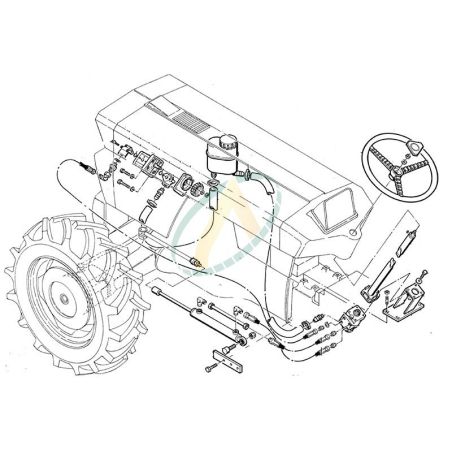 Direction hydrostatique pour SAME Corsaro 70 et Saturno 80 anciens modèles (2 ou 4 roues motrices)