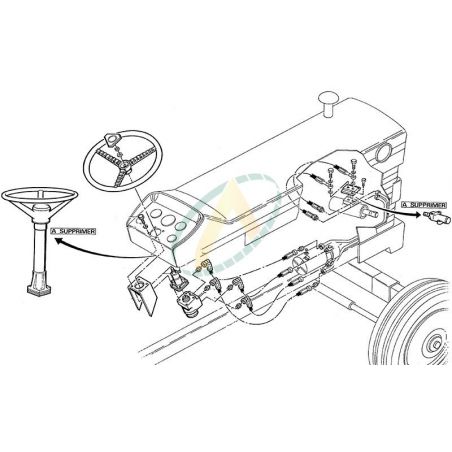 Direction hydrostatique pour  MASSEY FERGUSON 165 Mark III 168 188