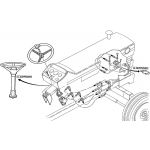Direction hydrostatique pour  MASSEY FERGUSON 165 Mark III 168 188