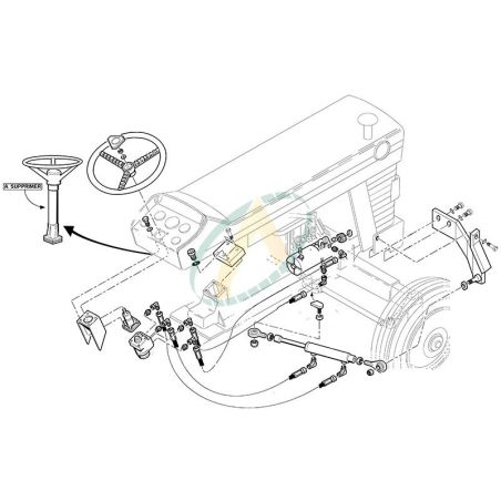 Direction hydrostatique pour  MASSEY FERGUSON 165 Mark III 168 175 178 188