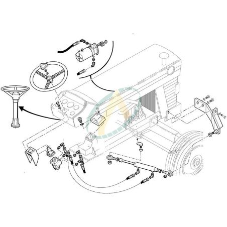 Direction hydrostatique pour MASSEY FERGUSON 165 865 Direction hydrostatique pour MASSEY FERGUSON 165 865