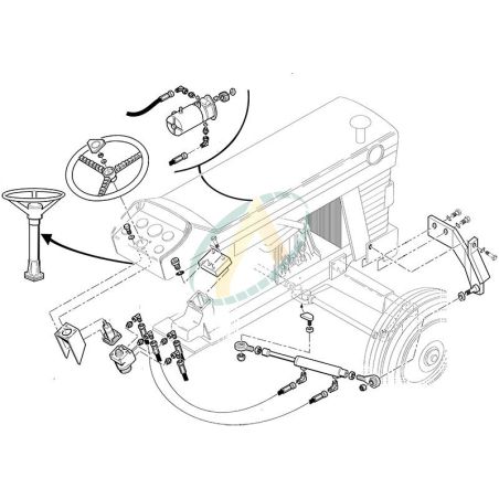 Direction hydrostatique pour  MASSEY FERGUSON 165 865