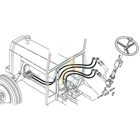 Direction hydrostatique pour  MASSEY FERGUSON 260