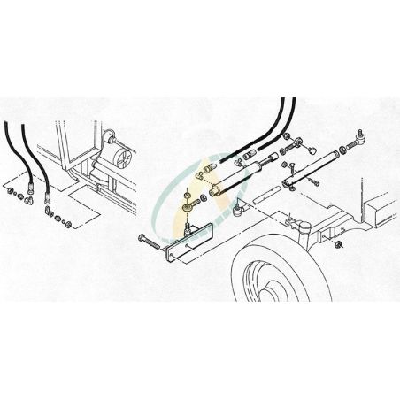 Direction hydrostatique pour JOHN DEERE 1120 1130 1140