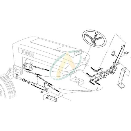 Direction hydrostatique pour FORD 4000 4600