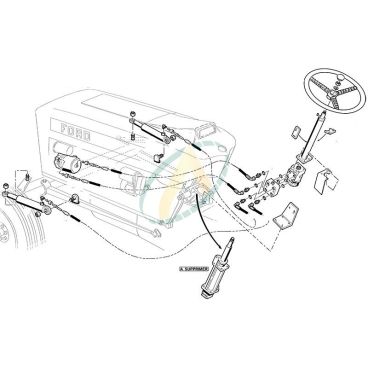 Direction hydrostatique pour FORD 2000 2600 3000