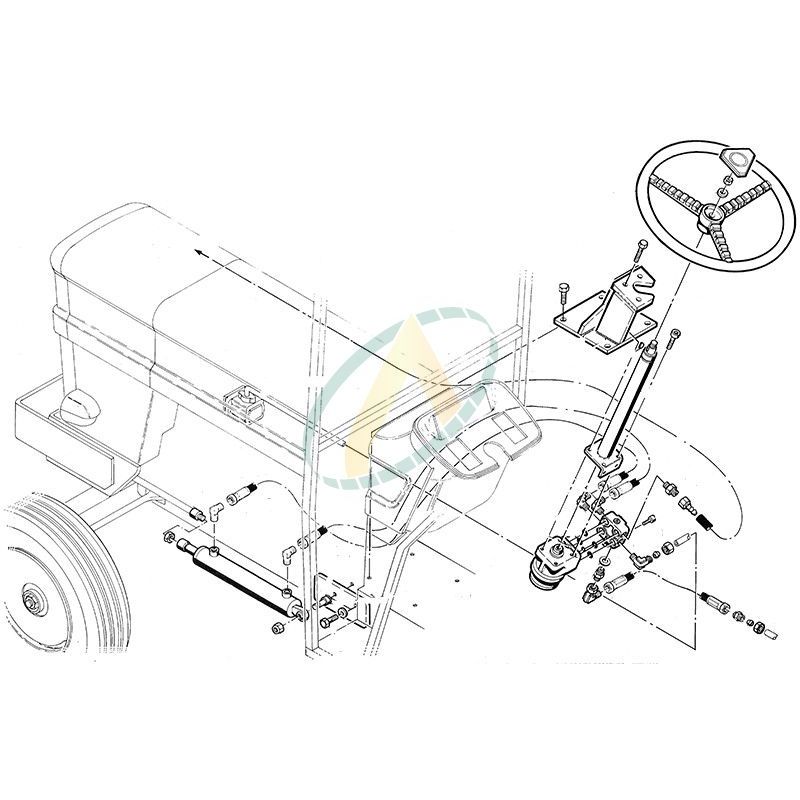 Direction hydrostatique pour FIAT SOMECA 650 750 Direction hydrostatique pour FIAT SOMECA 650 750