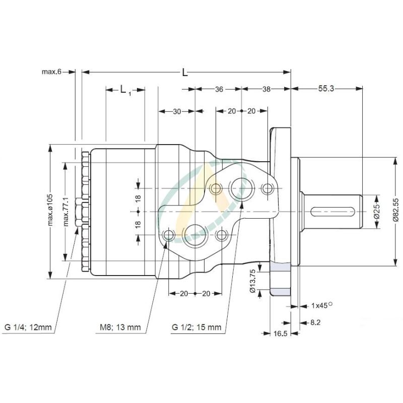 Moteur Hydraulique Type OMP OMR