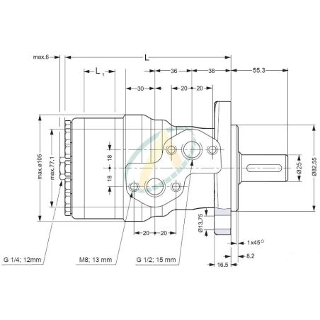 Moteur Hydraulique Type OMP OMR