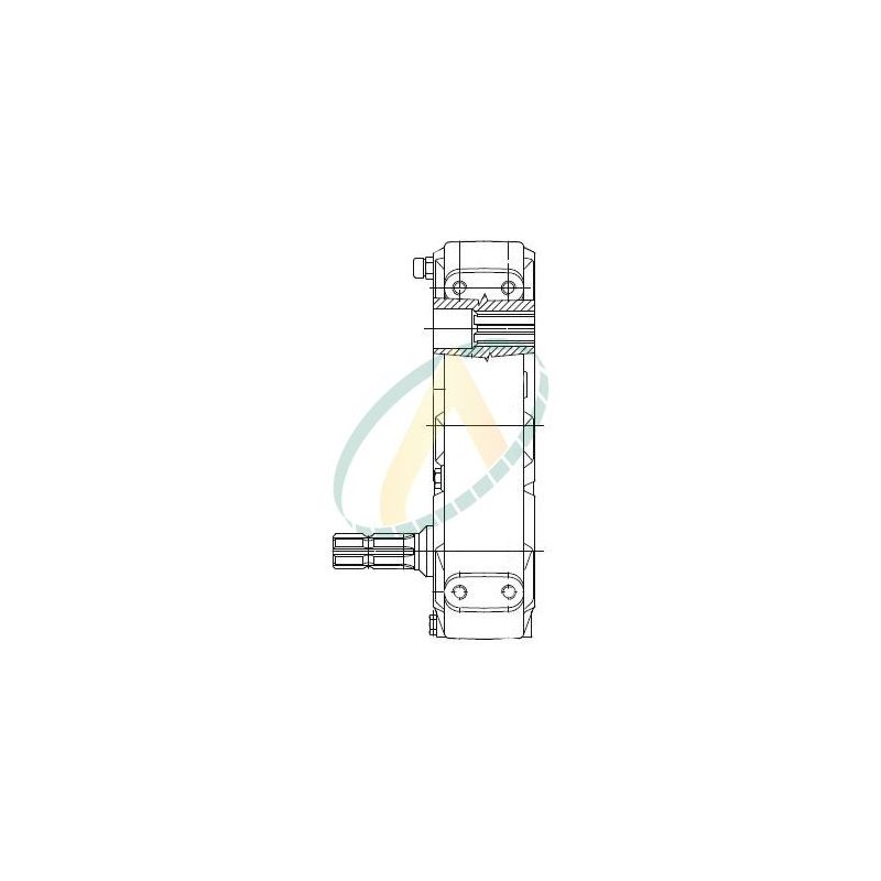 Boîtier maintien de sens. Entrée mâle 1"3/8 DIN 9611A / sortie femelle 1"3/8 6 cannelures Boîtier maintien de sens. Entrée mâle 1"3/8 DIN 9611A / sortie femelle 1"3/8 6 cannelures