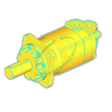 Moteur hydraulique Eaton 492 cm3 série 4000 - Arbre cylindrique ø40 mm - Flasque 4 trous